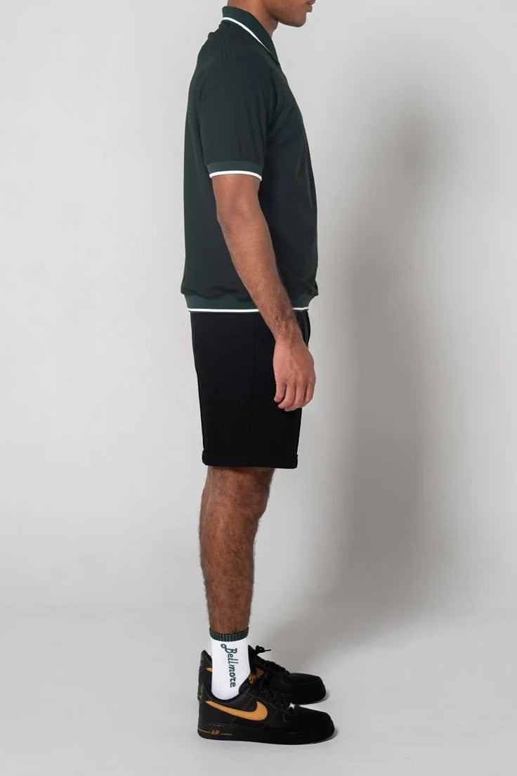 BELLMORE MENS JACQUARD S/S POLO SHIRTS