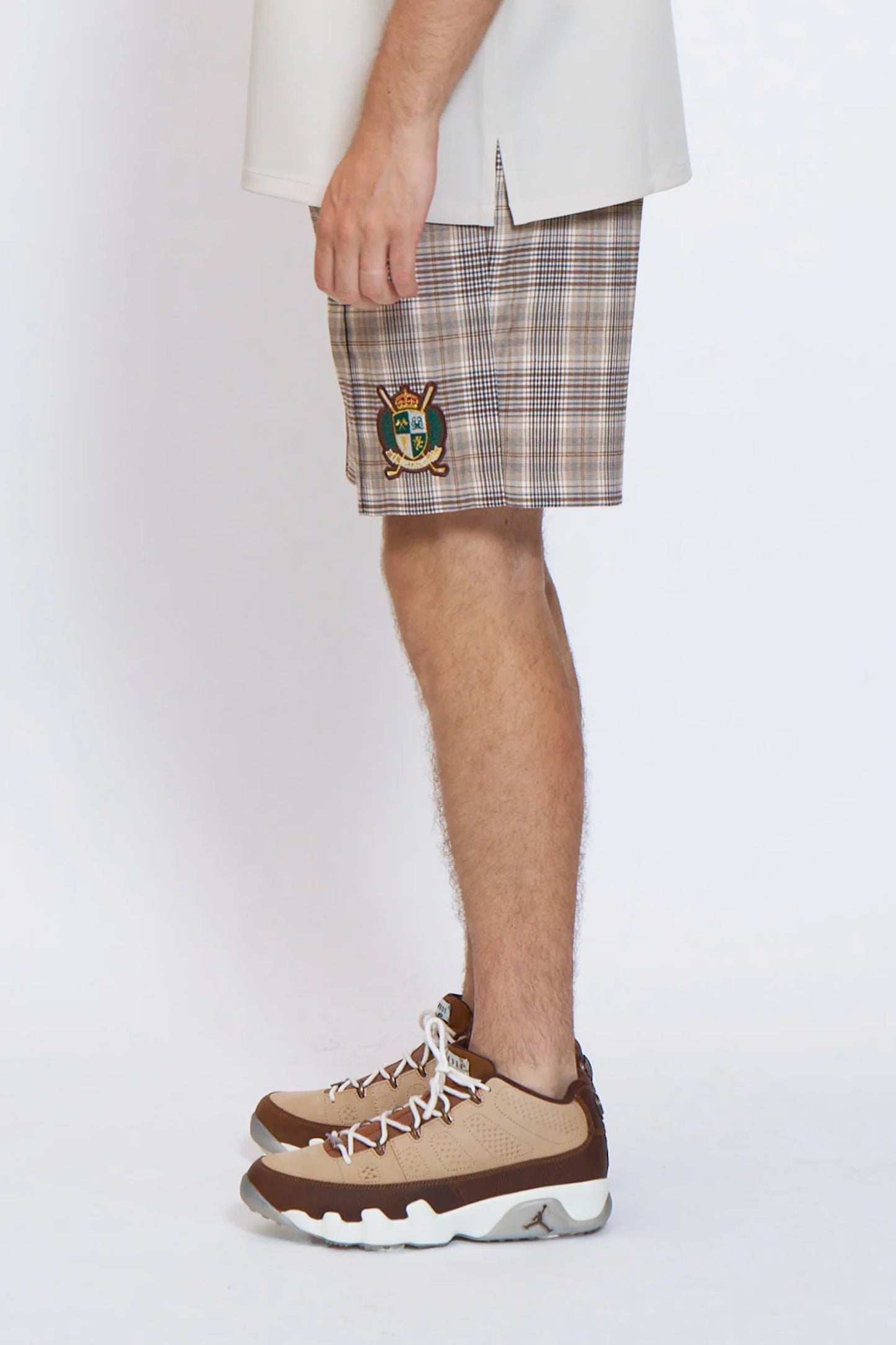 BELLMORE MENS CHECK SHORT PANTS
