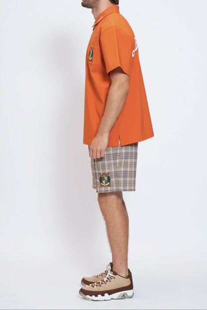 BELLMORE MENS DRY-STRETCH SS ZIP POLO SHIRTS