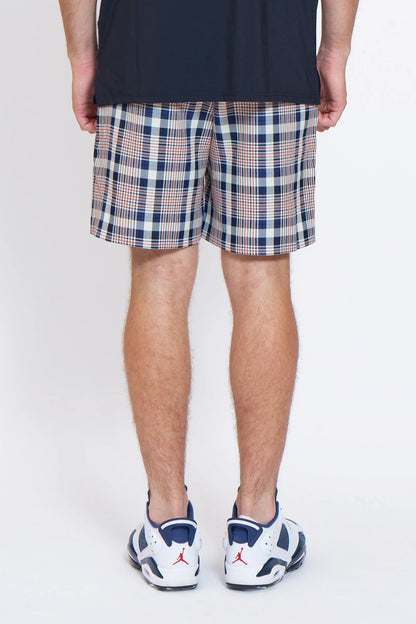 BELLMORE MENS CHECK SHORT PANTS