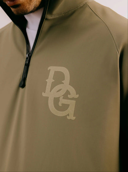 DEVEREUX GOLF MENS DG 3-Layer Fleece Half-Zip Pullover