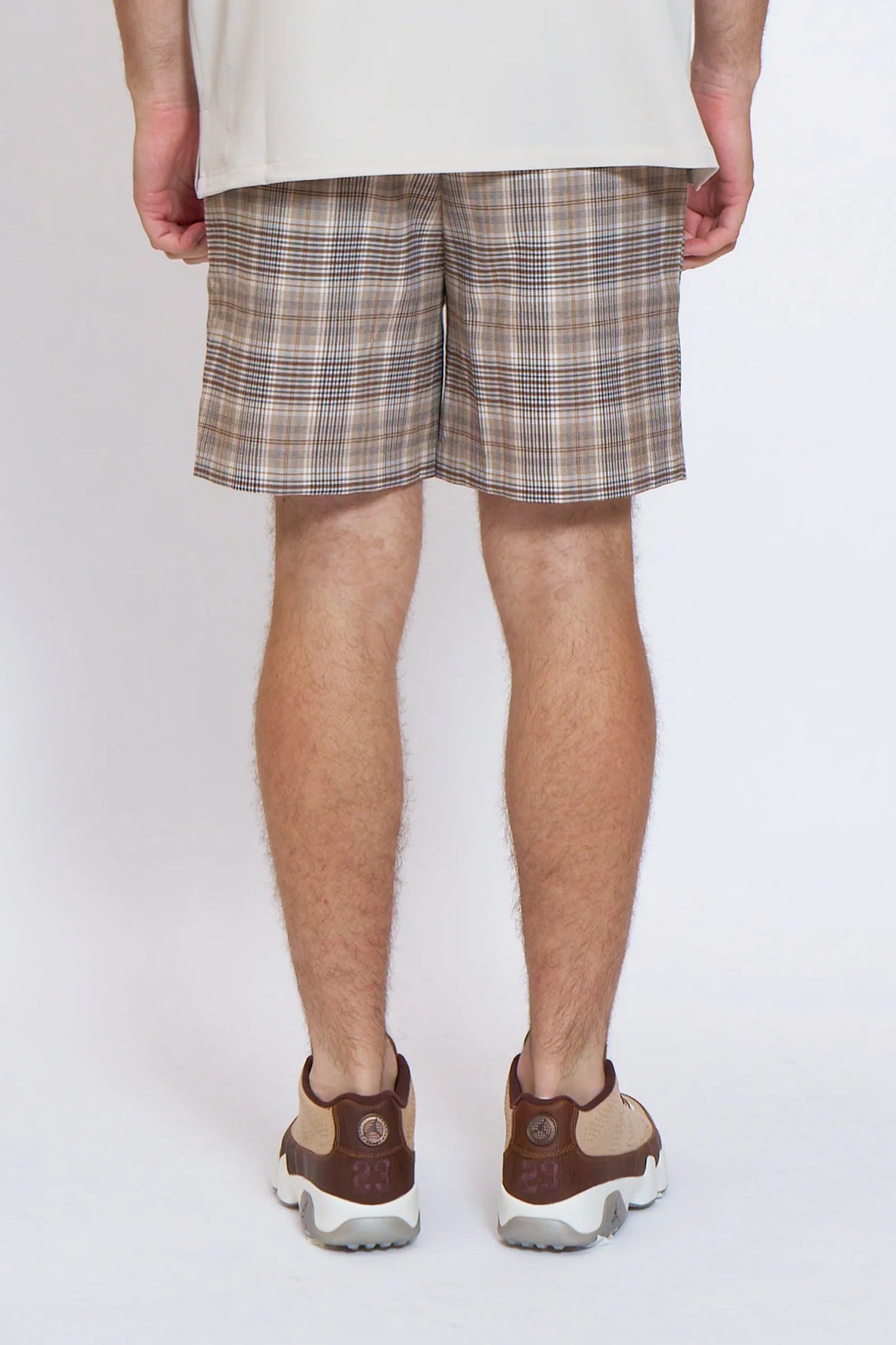 BELLMORE MENS CHECK SHORT PANTS