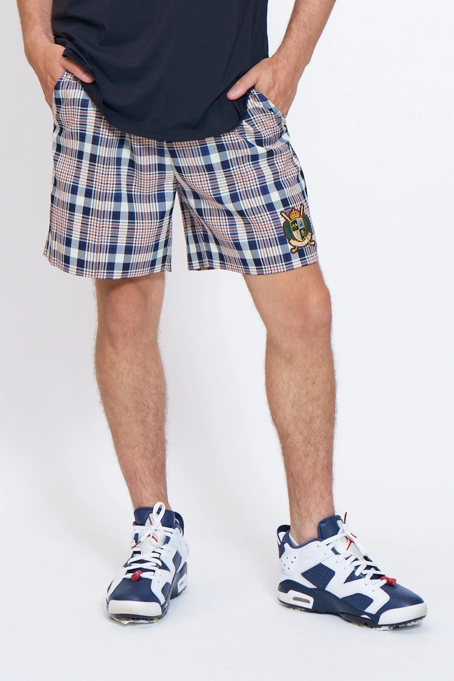 BELLMORE MENS CHECK SHORT PANTS