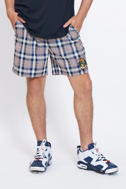 BELLMORE MENS CHECK SHORT PANTS