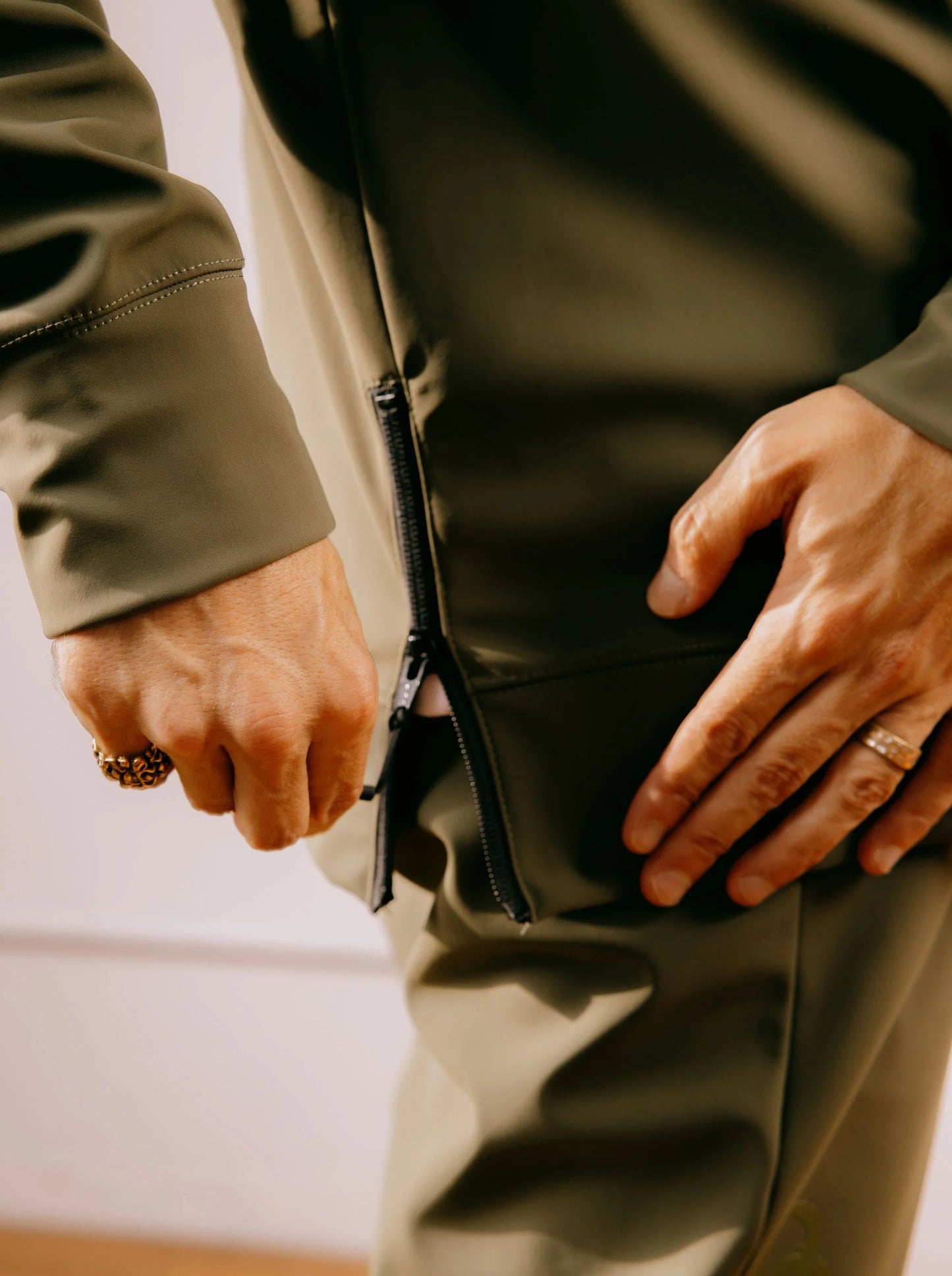 DEVEREUX GOLF MENS DG 3-Layer Fleece Half-Zip Pullover