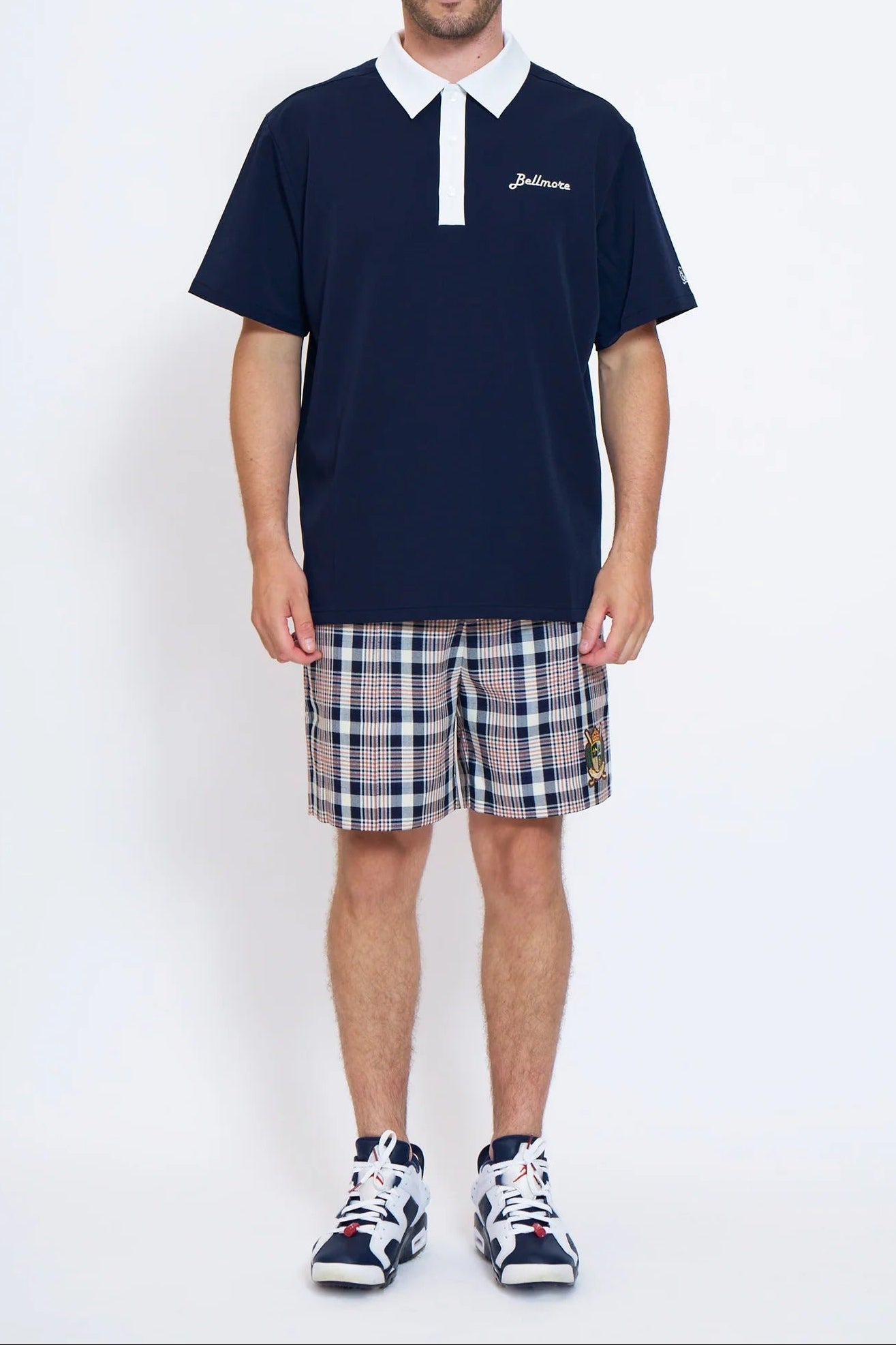 BELLMORE MENS CHECK SHORT PANTS