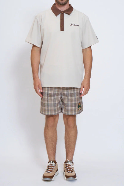BELLMORE MENS CHECK SHORT PANTS