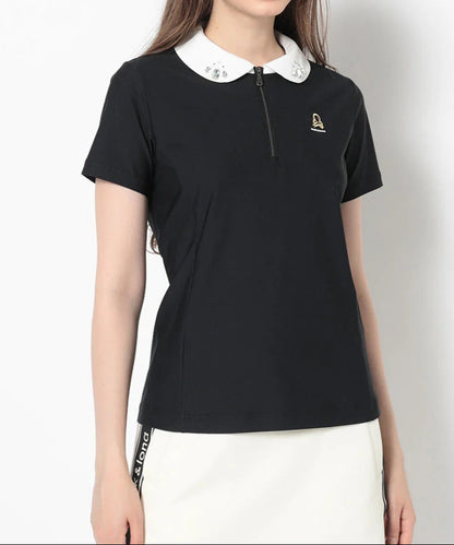 MARK&LONA WOMENS Noble Swarovski Zip Polo