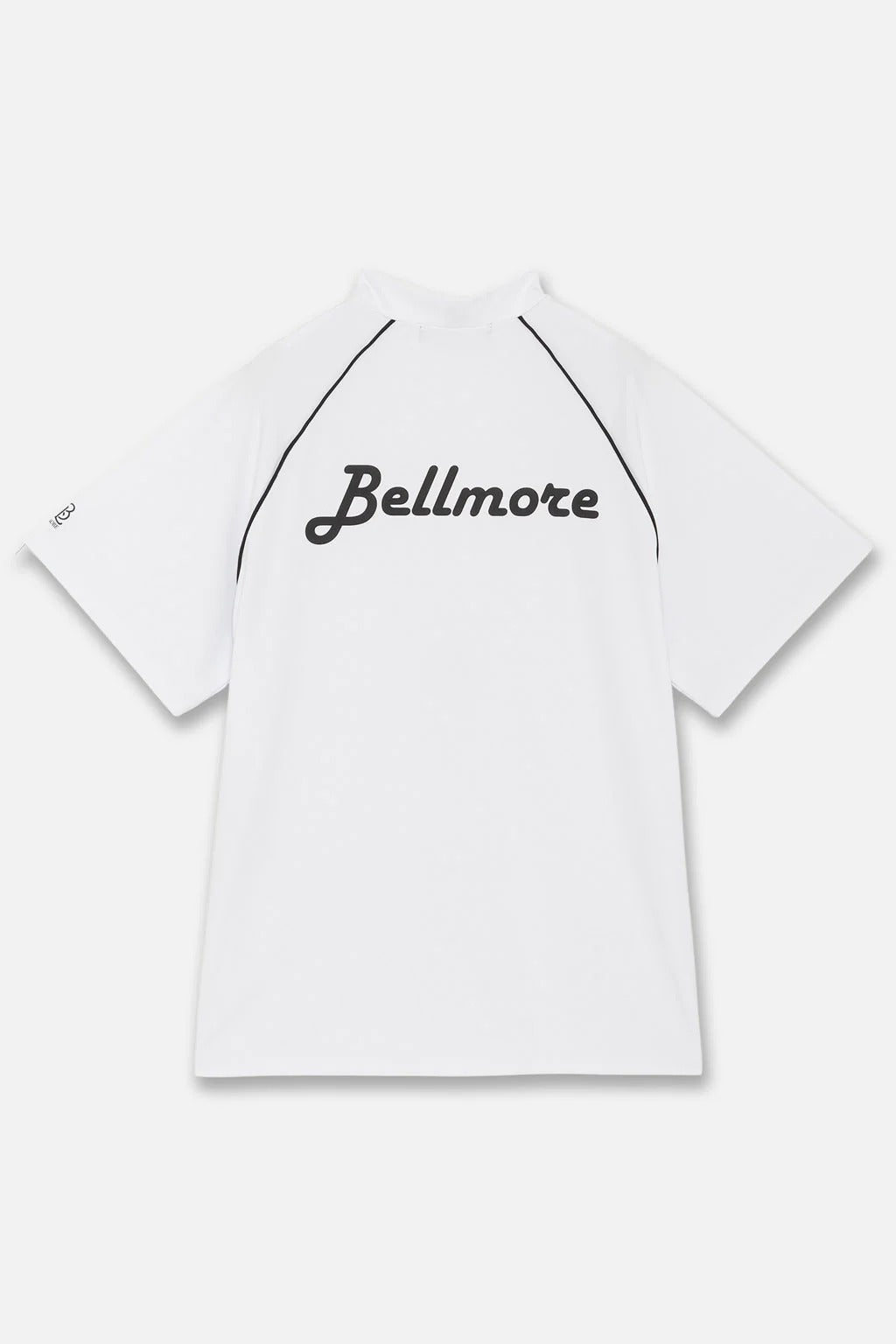 BELLMORE MENS PIPING LOGO S/S MOCK NECK