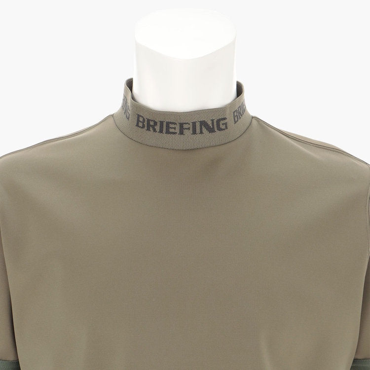 BRIEFING MENS CE LOGO RIB HIGH NECK RELAXED FIT