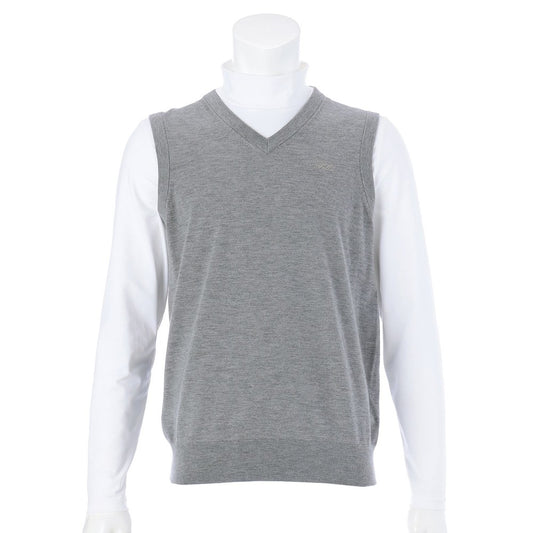 FELISI MENS MS MERINO EMB V NECK KNIT VEST