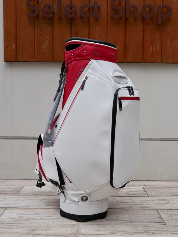 VESSEL×Double Eagle Limited PRIME Staff Bag White×Red キャディバッグ